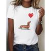 Heart Shaped Balloon Print Comfortable Women's Cute T-shirt