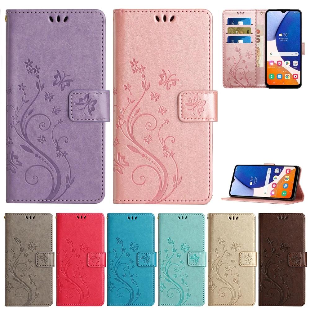Wallet Flip Phone Case For Samsung Galaxy A56 A55 A54 A36 A35 A34 A33 A32 A24 A23 A16 A15 A14 A13 A05 A05S A06 Card Holder Cover