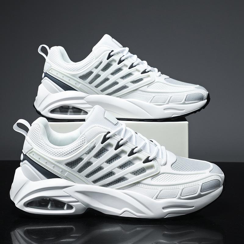 Pánské trendy prodyšné casual běžecké boty Flyknit s přidanou výškou