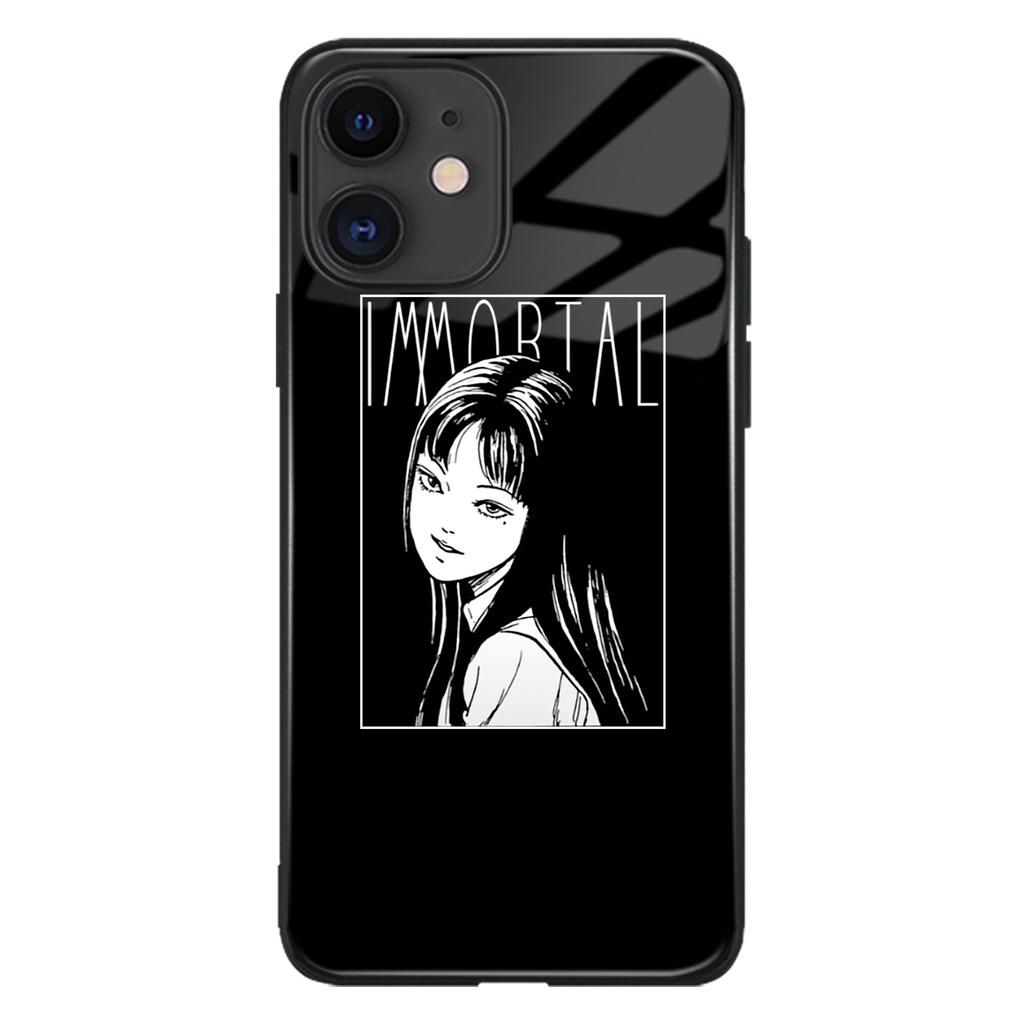 Lesklý skleněný kryt na telefon Junji Ito Tomie Kawakami Anime Manga pro iPhone SE 6s 7 8 Plus X Xr Xs 11 12 13 Mini Pro Max Samsung