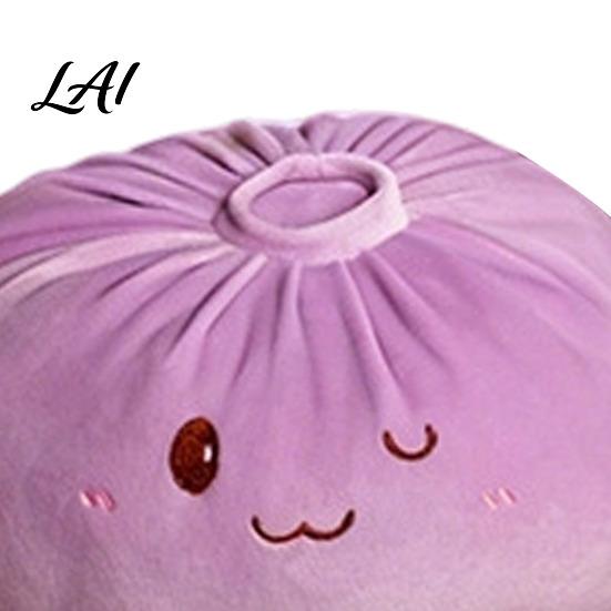 Warm Home Decor Accents Cute Dumpling Plush Pillow Funny Bun Stuffed Animal Toy Soft PP Cotton Fluffy Filling Filled Decorative Food Cushion