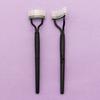 Private Logo Eyelash Comb Curler Eyelashes Separator Makeup Tool Mascara Applicator Foldable Eyelash Brush