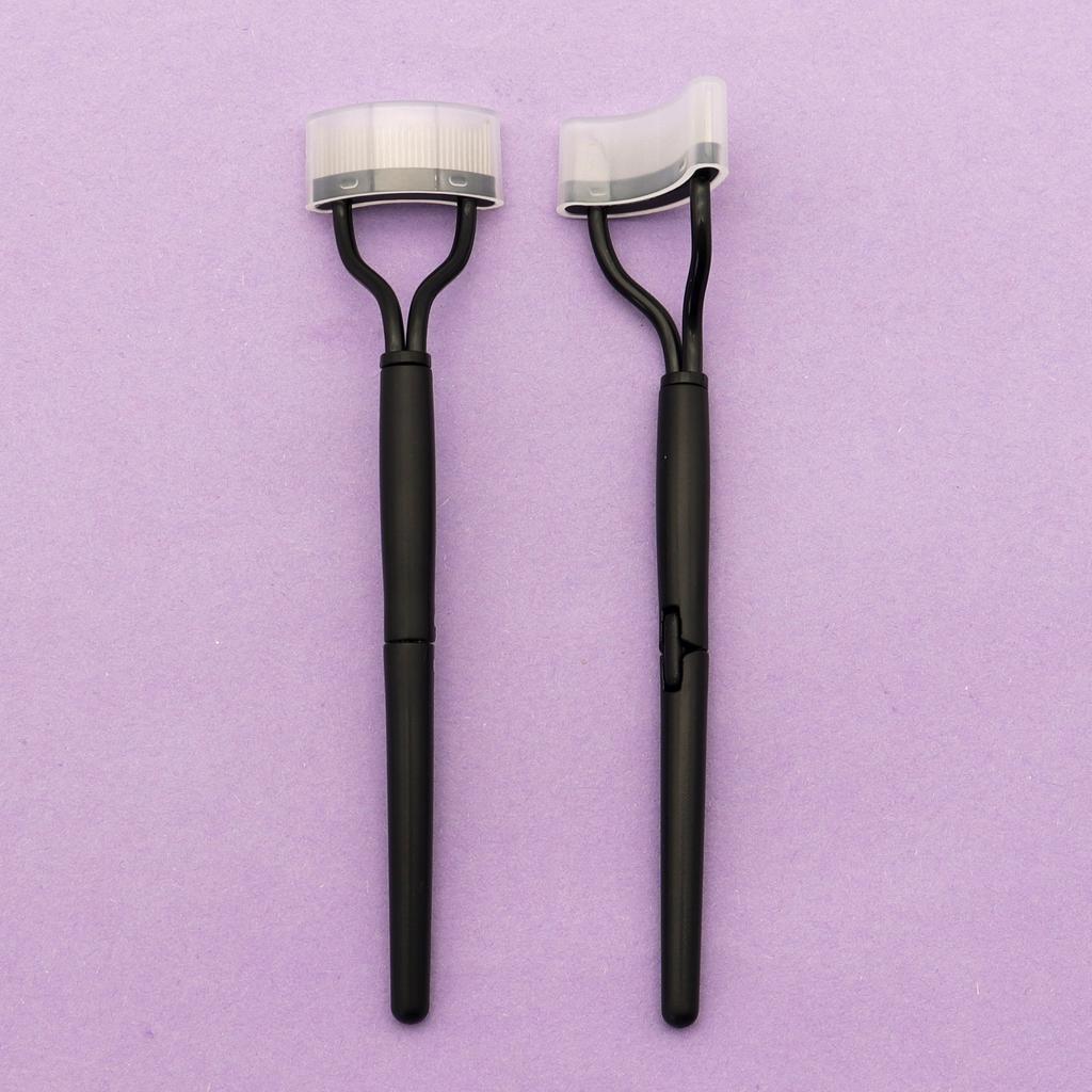 Private Logo Eyelash Comb Curler Eyelashes Separator Makeup Tool Mascara Applicator Foldable Eyelash Brush
