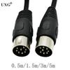 8 Pin Din Male To Male Speaker Audio Cable Adapter For Surveillance Automotive Computers Television Precision 50cm 150cm 3m 5m