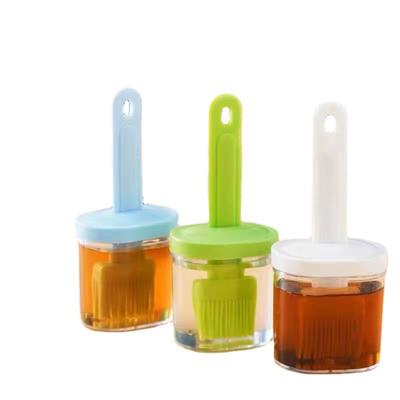 Household Kitchen High-temperature Resistant Silicone Brush Barbecue Oil Sauce Kitchen Cooking Gadgets Oil Bottle Brush Set