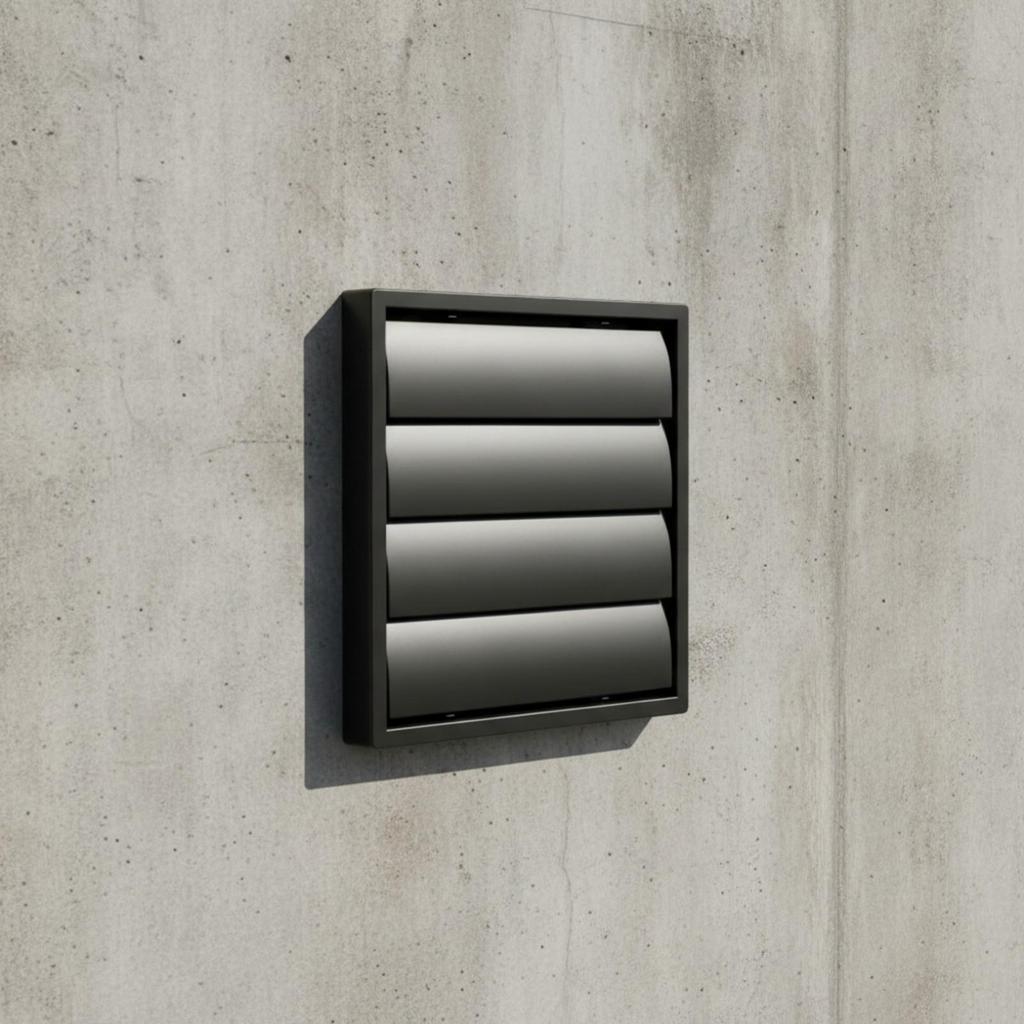 Wall Vent Cover with Screen Mesh Outdoor Louvered Grille External for Kitchen
