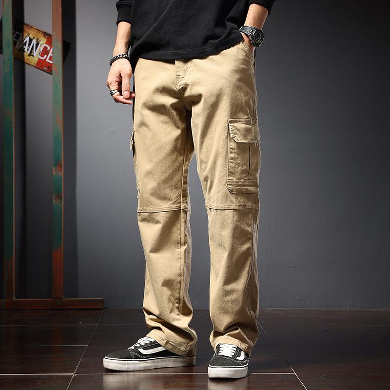 2022 Men's Plus Size Autumn Harem Overalls: Loose-Fit Korean Style Sports Pants