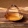 Song Style Bamboo Woven Small Snack Tray: Chinese Tea, Fruit Plate, Wedding Ornament