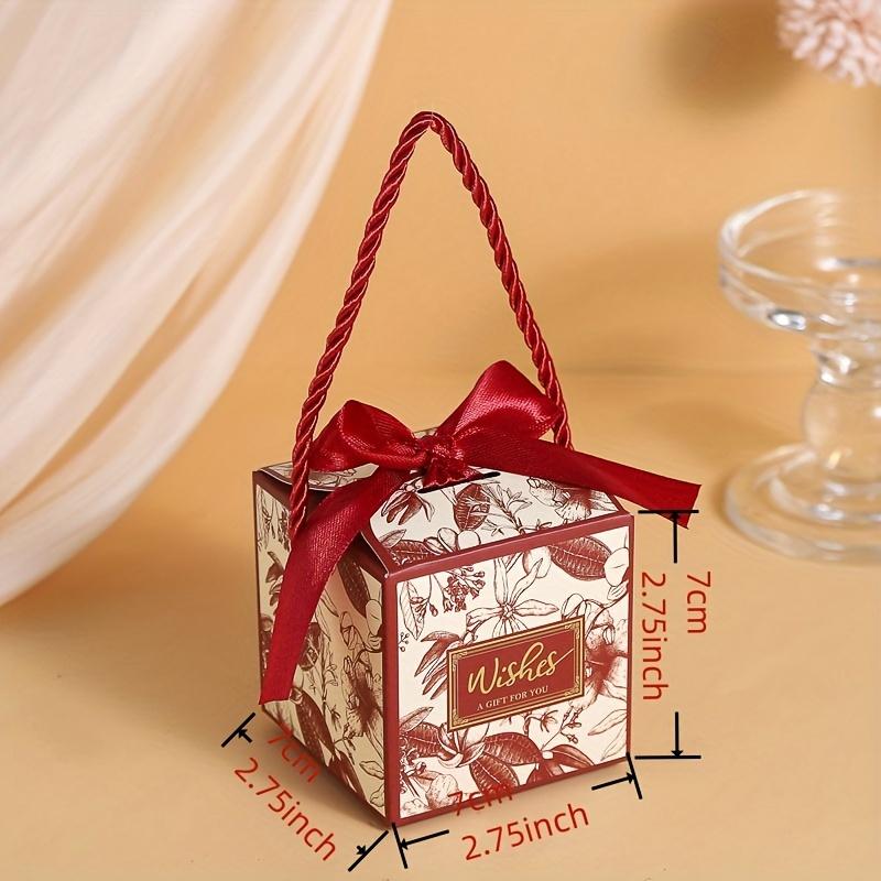 50 set Scatole di Imballaggio Articoli per Feste Scatole Regalo Eleganti Piccole Scatole Regalo per Caramelle Scatola Bomboniera Scatola di Carta con Nastro SML
