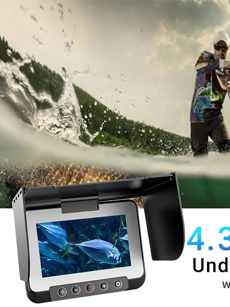 HD Visual Fish Finder with 4.3-Inch Screen for Outdoor, Night, and Sea Fishing - Underwater Camera Included