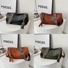 Pu Retro Mini Crossbody Bag With Zipper Closure For Daily Casual Wear