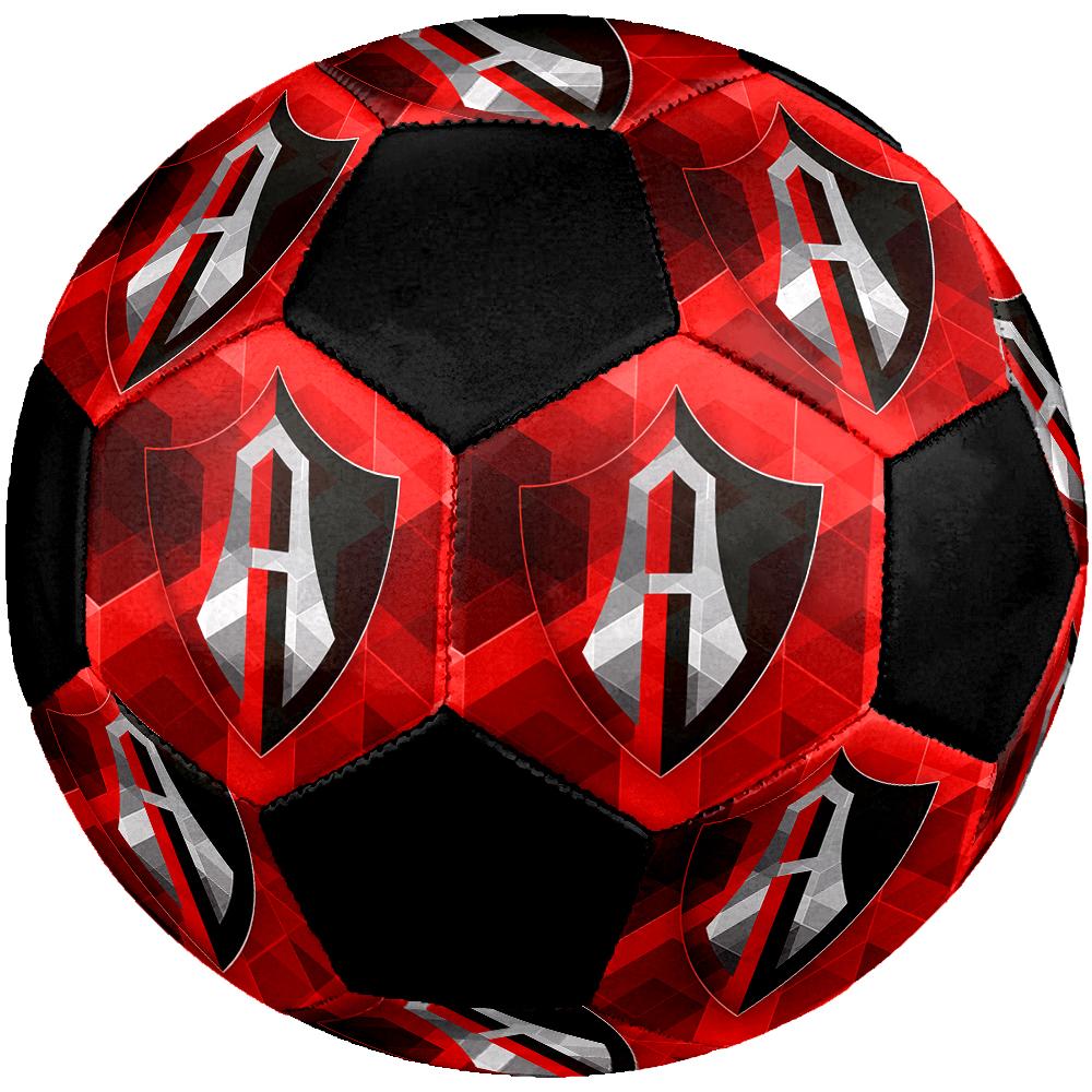 SIZE 5 Atlas Football Club Soccer Ball Colorful All Ages Machine Stitched PVC Competition Ready Durable High-Bounce