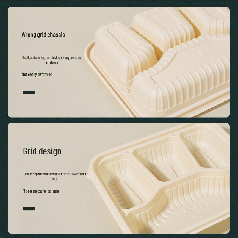 Biodegradable Corn Starch Disposable Takeaway Food Containers