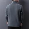 Men's Autumn Loose Fit Half-Zip Sherpa Fleece Pullover Sweatshirt