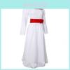 Vestido Branco de Algodão Annabelle Cosplay Para Mulheres Fantasia Assustadora de Halloween Perfeito Para Uso em Palco