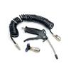 A25F-Air Blow Duster Set With 5 Meter Long Coil Pu Hose For Truck Air Compressor Dust Removal Cleaning Nozzle Tool