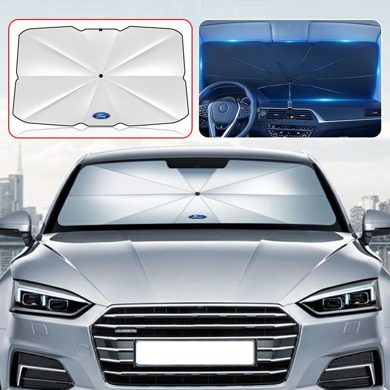 Car Windshield Sun Shade Umbrella Foldable Car Sunshade Cover For Ford Carnival Fox Figo Mondeo Escort Fusion Evos Escape Flex Kuga Vertrek