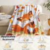 Gemütliche kleine Fuchs Flanell-Kuscheldecke - Weich, Leicht & Warm für Alle Jahreszeiten - Perfekt für Bett, Sofa, Büro, Camping