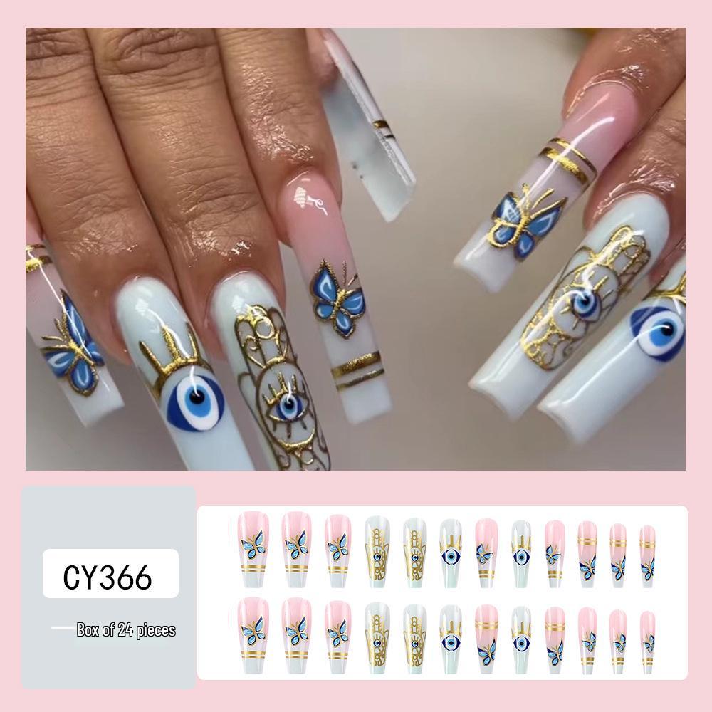 Hosszú Trapéz Koporsó Műköröm Matricák