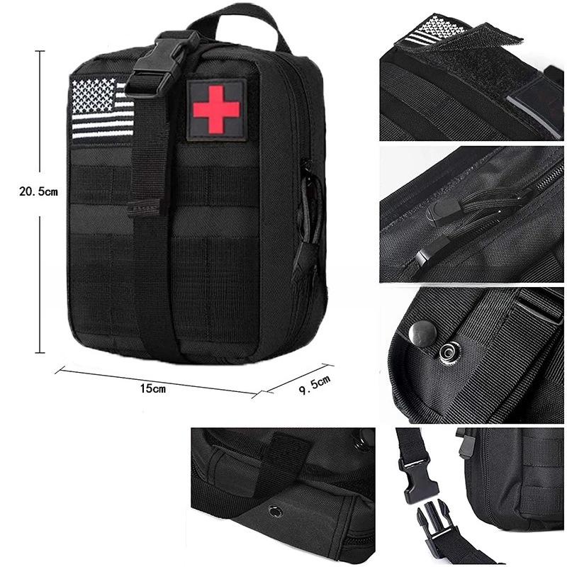 Outdoor Camouflage Tactical Backpack Emergency First Aid Kit Multi Functional Travel Waist Pack Accessory Pouch
