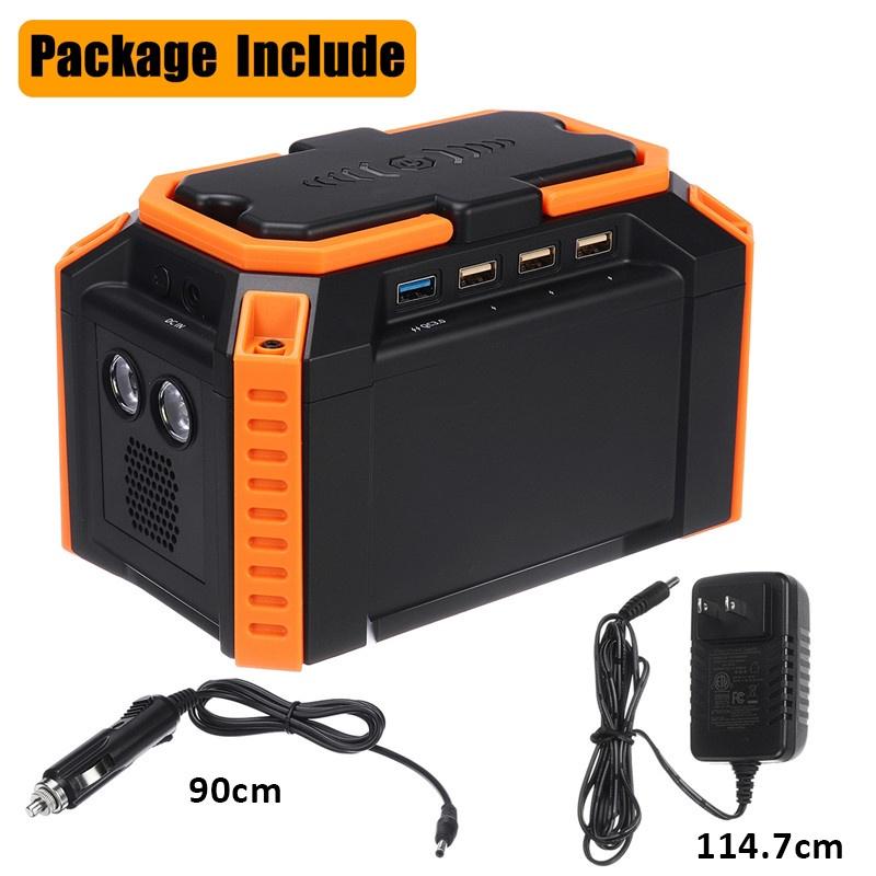 150W Max LCD Solar Power Storage Generator Inverter 40000mah Outdoor Portable charging station Power Supply USB Energy
