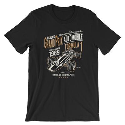 Formel-1 T-Shirt. Grand Prix Racing 100% Baumwolle Premium T-Shirt NEU