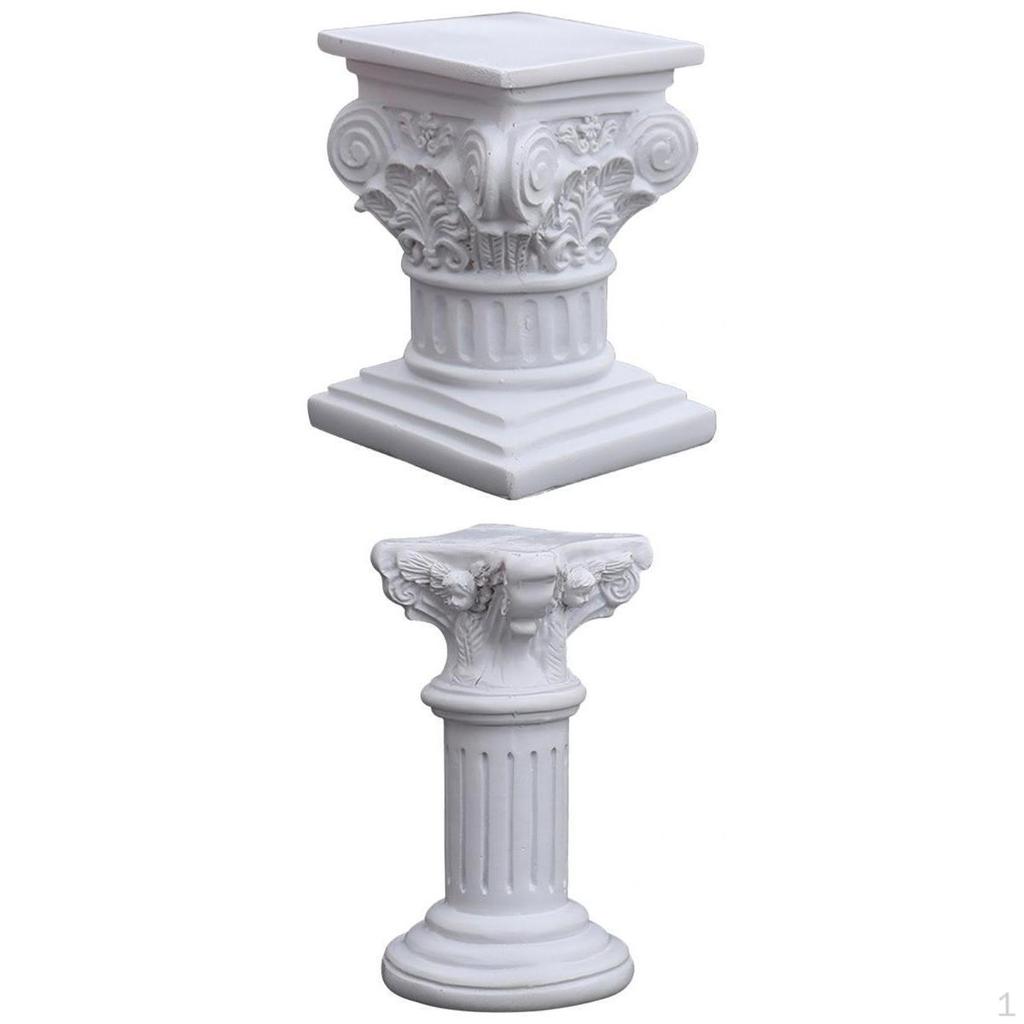 Statuie Pilon Roman Rășină Piedestal Stand Figurine Sculptură Decorațiune Cadouri