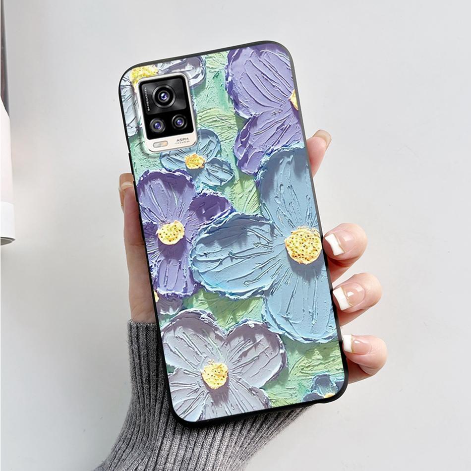 For Vivo V20 2021 Case V2040 Cute Cat Bear Frog Cover Soft Silicone Slim Phone Case For Vivo V20 V 20 VivoV20 V2025 V2024 Bags