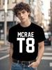Black Tshirt - Tate McRae T8 Graphic Tee