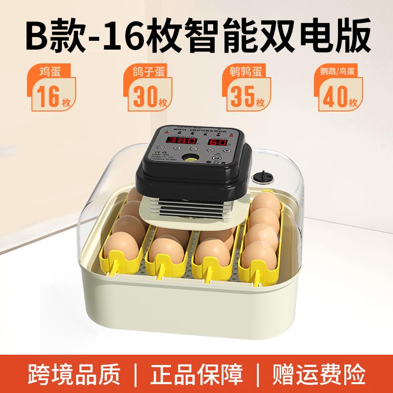 

Fully Automatic Smart Incubator for Home Egg Hatching Box for Parrots Chickens Pigeons Digital Temperature Control Egg Incubator