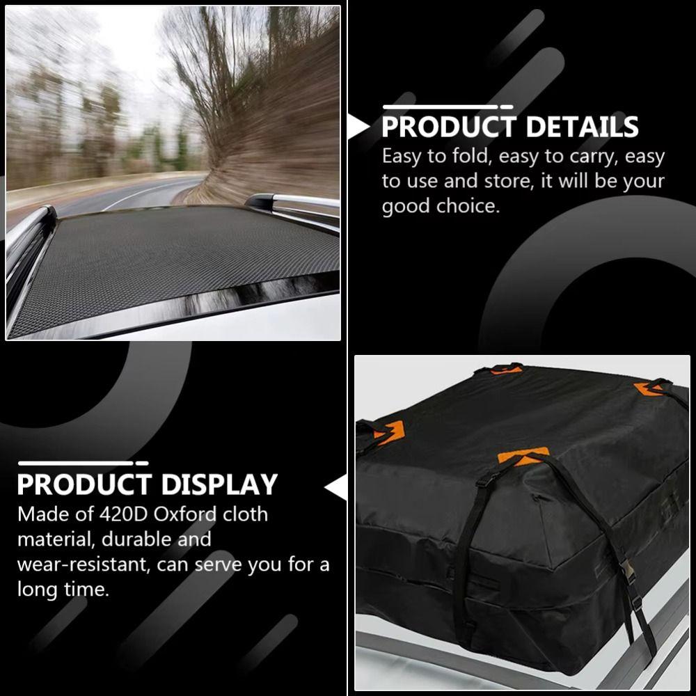 Heavy Duty Car Rooftop Bag Durable Material Luggage Storage Bag Car Roof Top Bag  Cargo Carrier