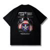 Captain America Shield Men's Autumn Break Short Sleeve T-shirt men's and women's loose plus size top clothing