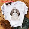 Maminka Tričko Ženy Harajuku Letní topy Kreslený Shih Tzu Grafika Trička Kawaii Módní Unisex topy