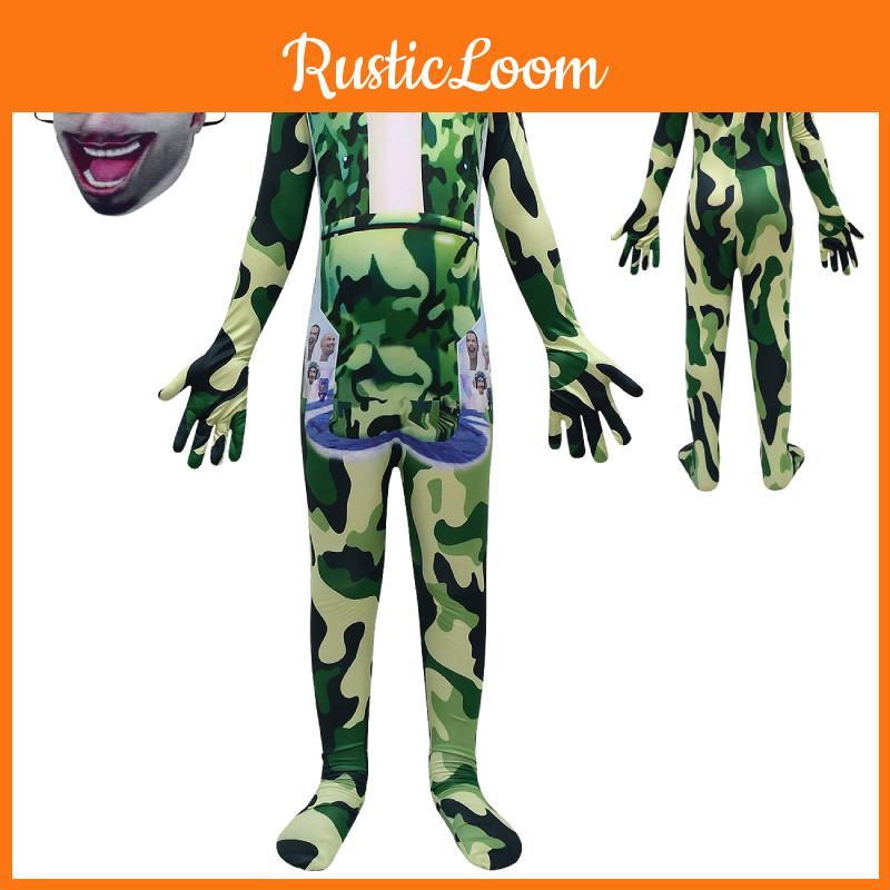 Kreskówkowy Kostium Cosplay Mężczyzny Toalety z Maską Miękki Materiał Europejski Styl Kod 4733)