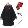 COSSA Harry Potter Plášť Cosplay Kostým pro Magický Halloweenský Kostým Narozeniny Halloween Škola Cestování Výstava Velikost Dospělí, Unisex, Set, Cosplay,