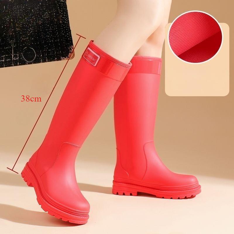 

Женские водонепроницаемые нескользящие прочные меховые резиновые дождевые ботинки для хайкинга Женские зимние водонепроницаемые ботинки 2025 Горячая распродажа 42