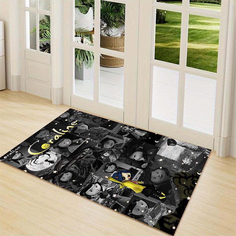 1Pc Coraline'S Whimsical World Carpet Rug Customizable Soft Washable Antislip Home Living Room Sofa Mats Personalized Rug 091778