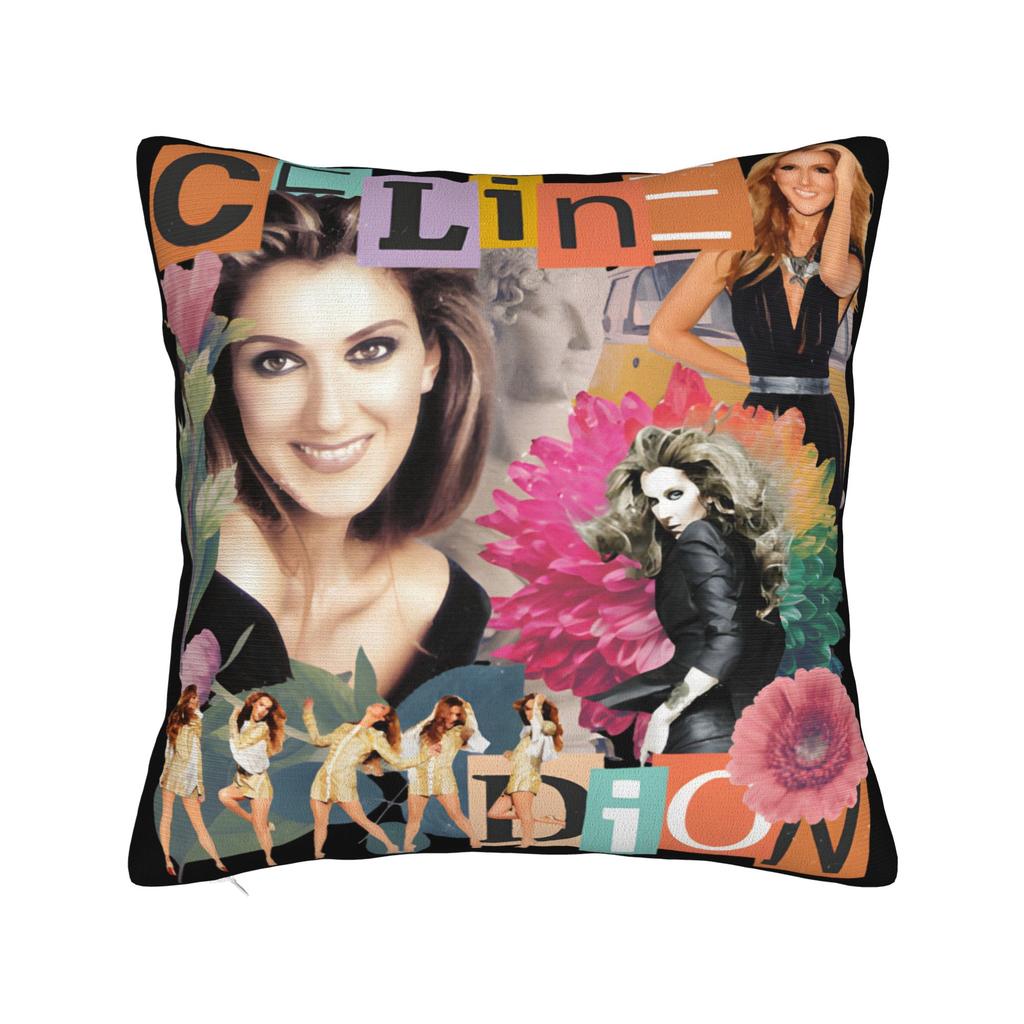 Celine Dion Canadian Recording Artist Pillowcases Kawaii Pillow Case For Living Room Bed Chair Soft Pillow Cover