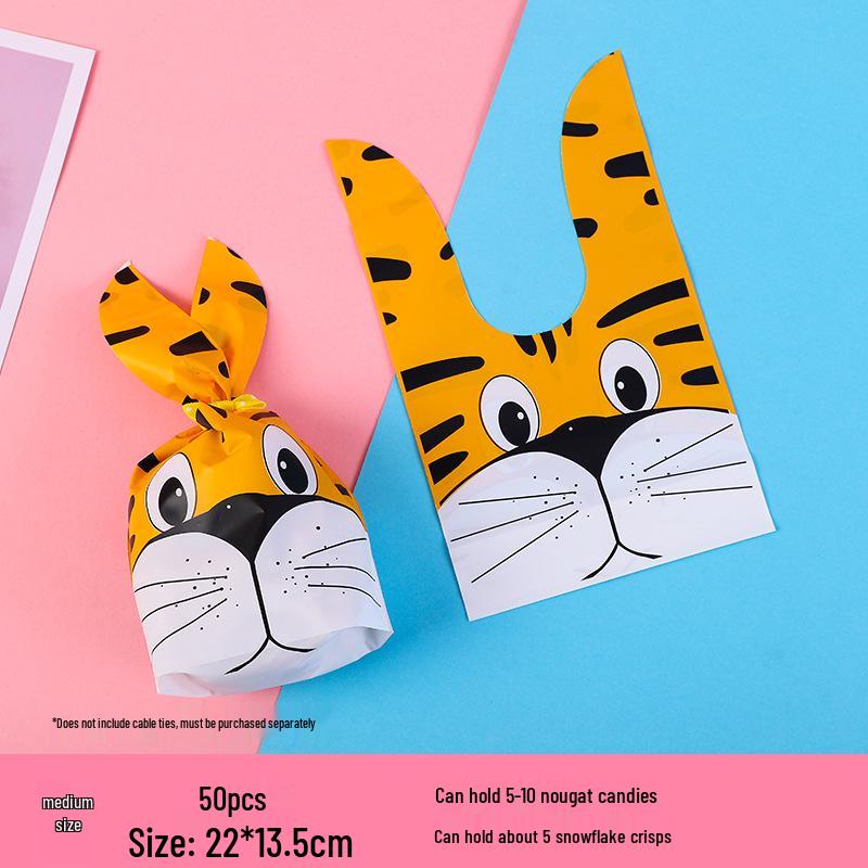 Children's Day Gift Bag: Snowflake Crisps, Snacks, Biscuits, Candy Rabbit Ear Packaging