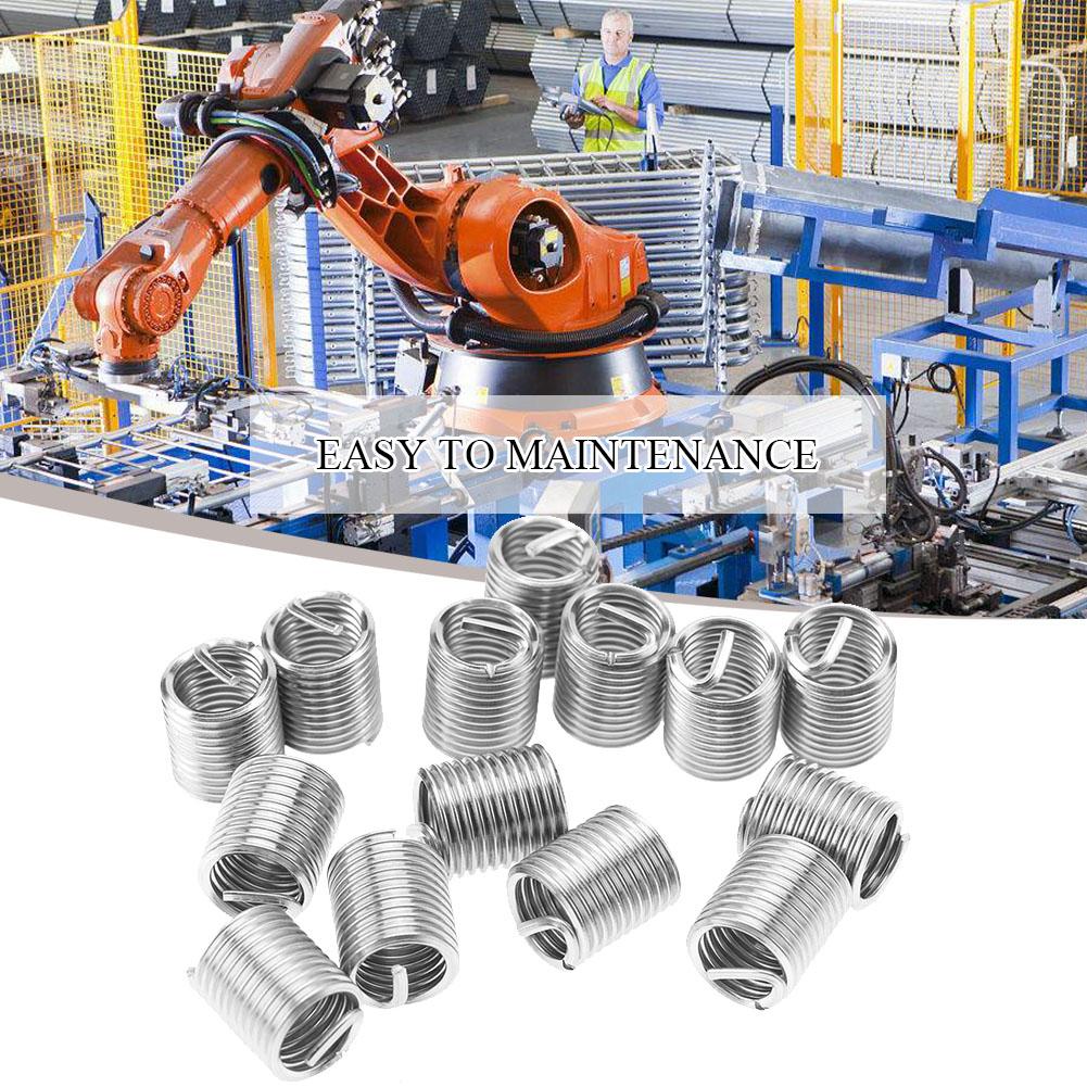 50pcs M10 Stainless Steel SS304 Coiled Wire Helical Screw Thread Inserts ((M10*1.5*2 D)