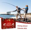 2025 Fishing Lure Advent Calendar Fish Bait Christmas Countdown Calendar Practical 24 Days Fishing Lures Set Festive Fish Bait