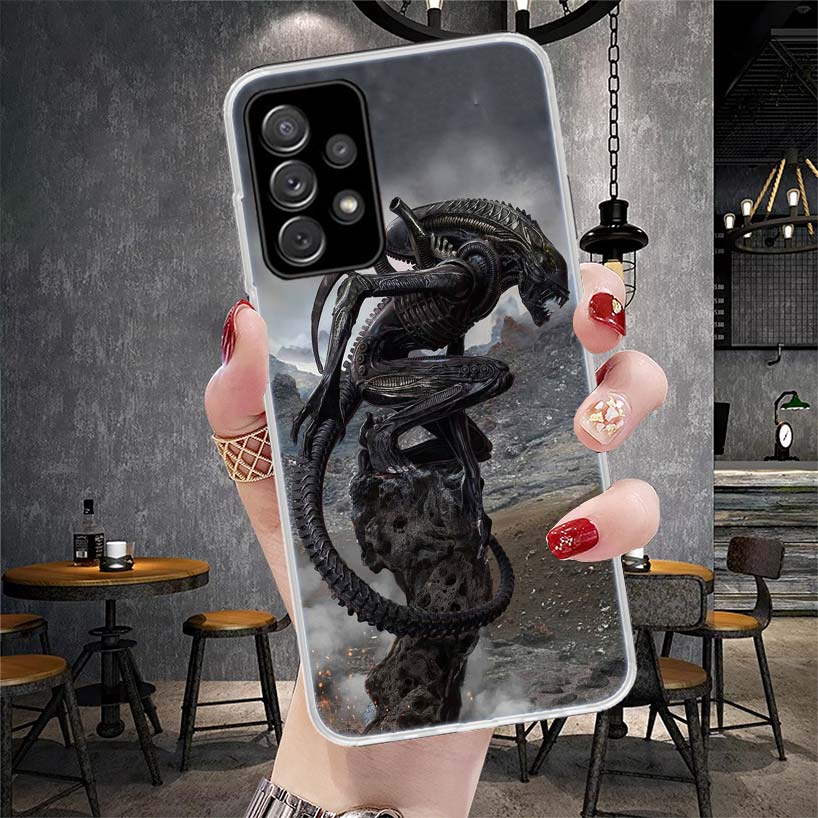 Alien Vs Predator Painted Soft Phone Case For Samsung Galaxy A13 A14 A15 A16 A17 A53 A54 A55 A56 A57 A33 A34 A35 A36 A37 A23 A24