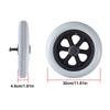 12Inch Shopping Cart Wheels Anti Slip Wear-resistant Travelling Trolley Caster Replacement Wheelchair Rear-wheel Castor