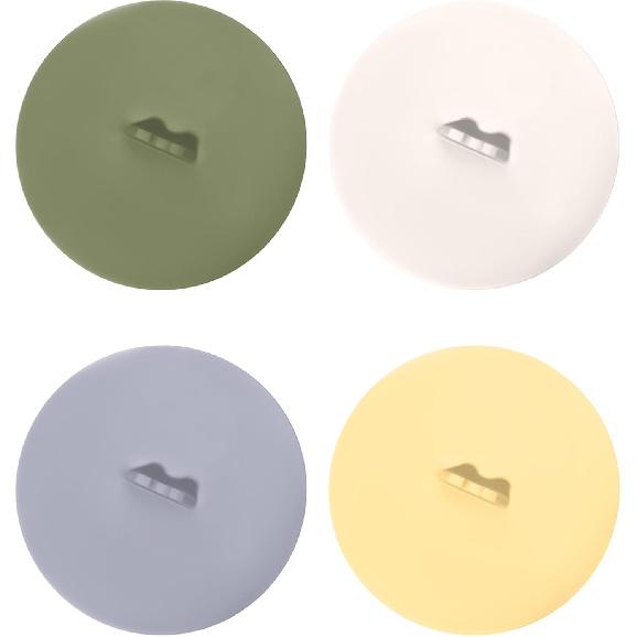 4Pcs Silicone Cup Covers, 3.9 Inch Silicone Coffee Cup Lid Reble Mug Covers Anti-dust Silicone Lids for Mugs Tea Cups Coffee Cup (4 Colors)