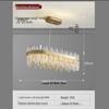Lampadario di Cristallo Minimalista Nordico 2022 per Soggiorno, Camera da Letto, Sala da Pranzo