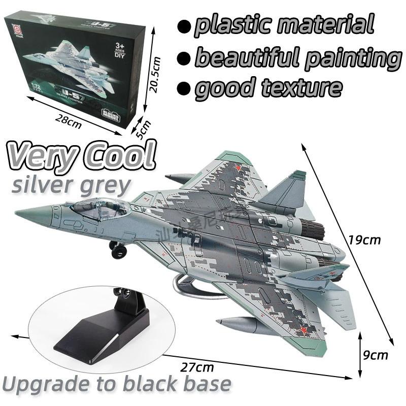 DIY Assemble Model Aircraft Fighter SU57 Plane Model EC665 AH64 Copter Desktop Decor Tank 3D Puzzle Assembly Aircraft Ornament