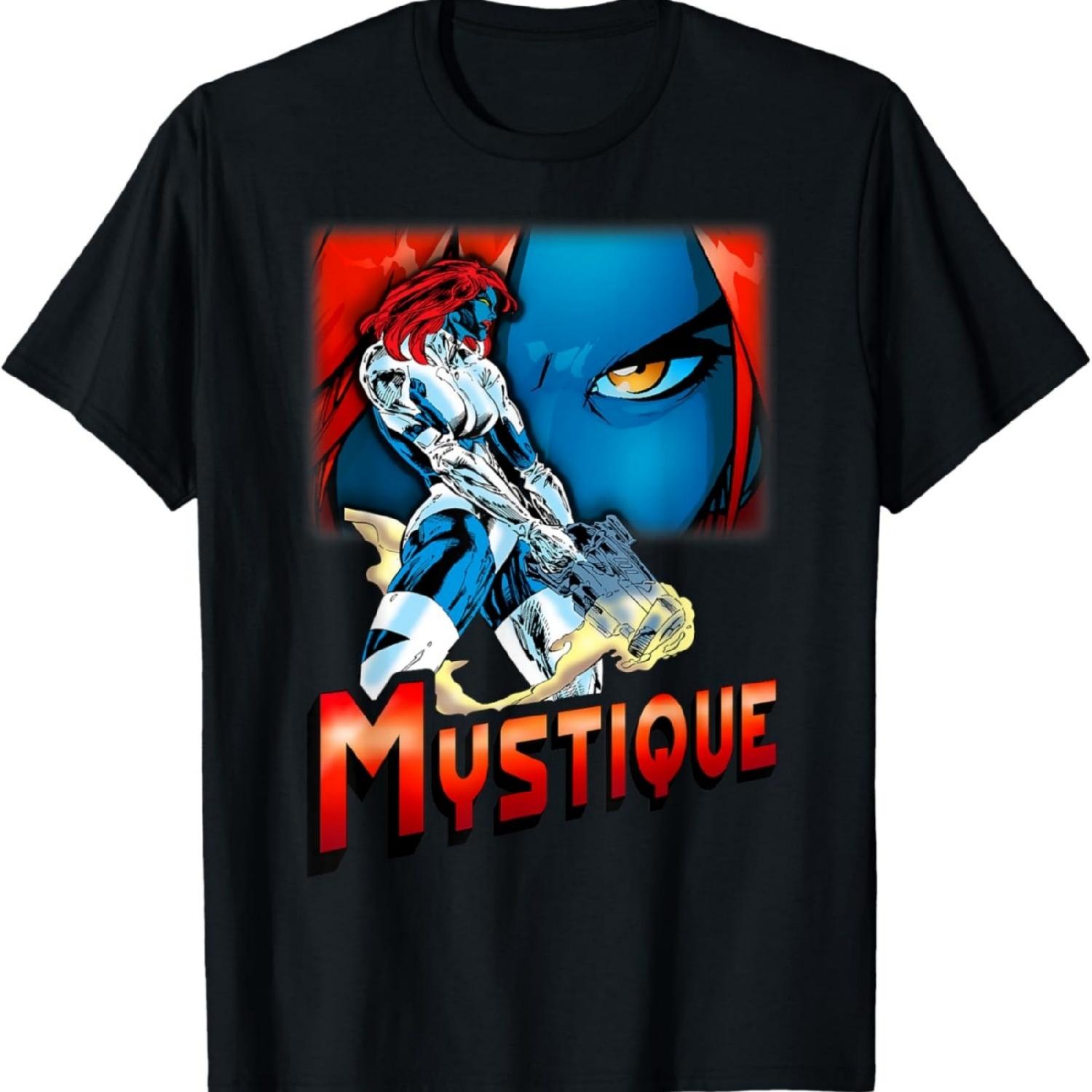 Marvel Люди Икс Мистик Оружие Готово Крупный План Графическая Футболка Футболка S