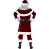 European & American Long-Sleeve Santa Costume for Couples - Festive Party Attire