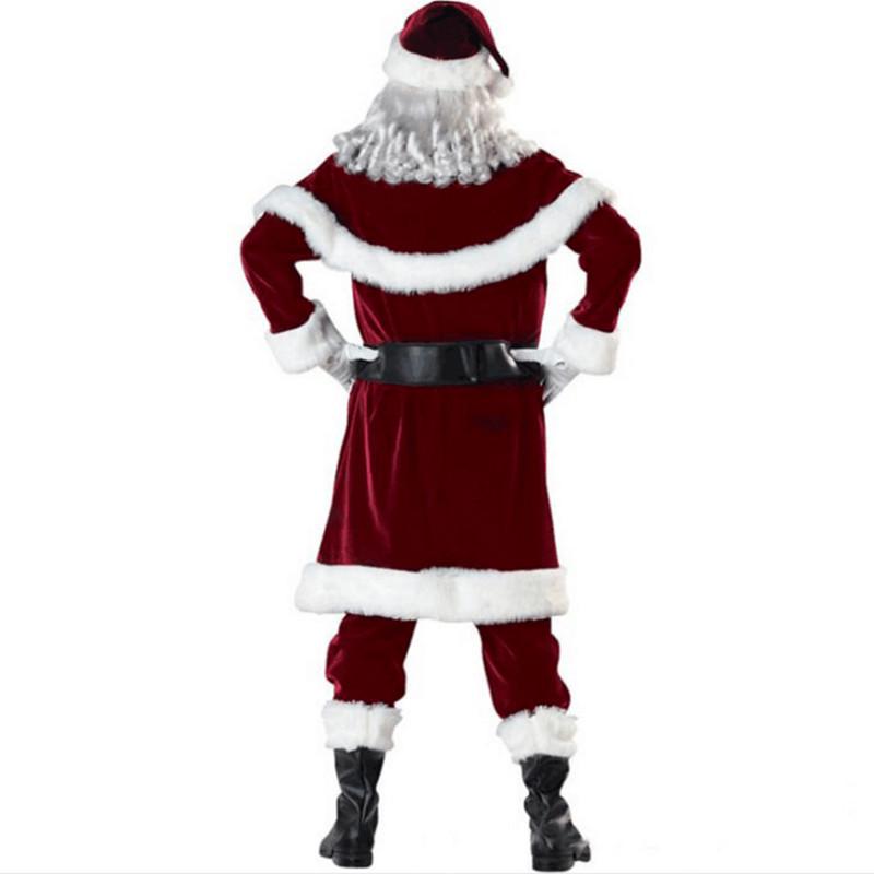 European & American Long-Sleeve Santa Costume for Couples - Festive Party Attire