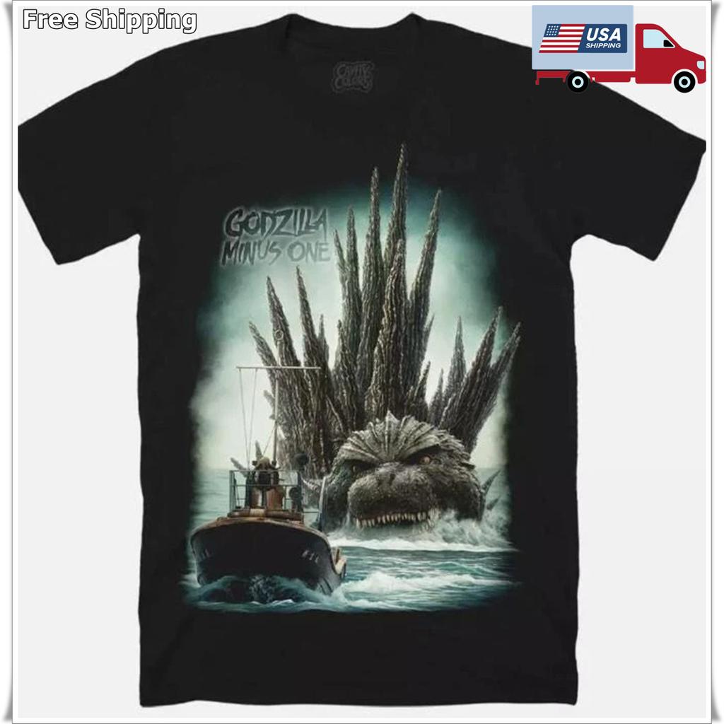 Godzilla Minus One The Chase Japanese Kaiju Monster Movie Graphic T-Shirt